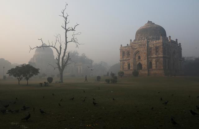 a general view of the lodhi garden on a smoggy morning in new delhi india december 23 2020 reuters