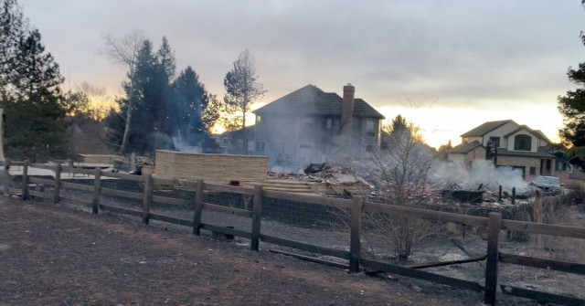 damaged houses in the aftermath of wind driven grass fires are seen in harper lake louisville colorado u s december 31 2021 in this still image obtained from a social media video reuters damaged houses in the aftermath of wind driven grass fires are seen in harper lake louisville colorado u s december 31 2021 in this still image obtained from a social media video reuters