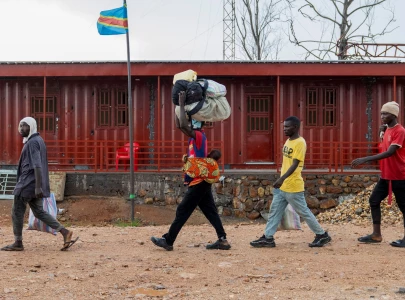 dr congo city sees influx of people fleeing fighting