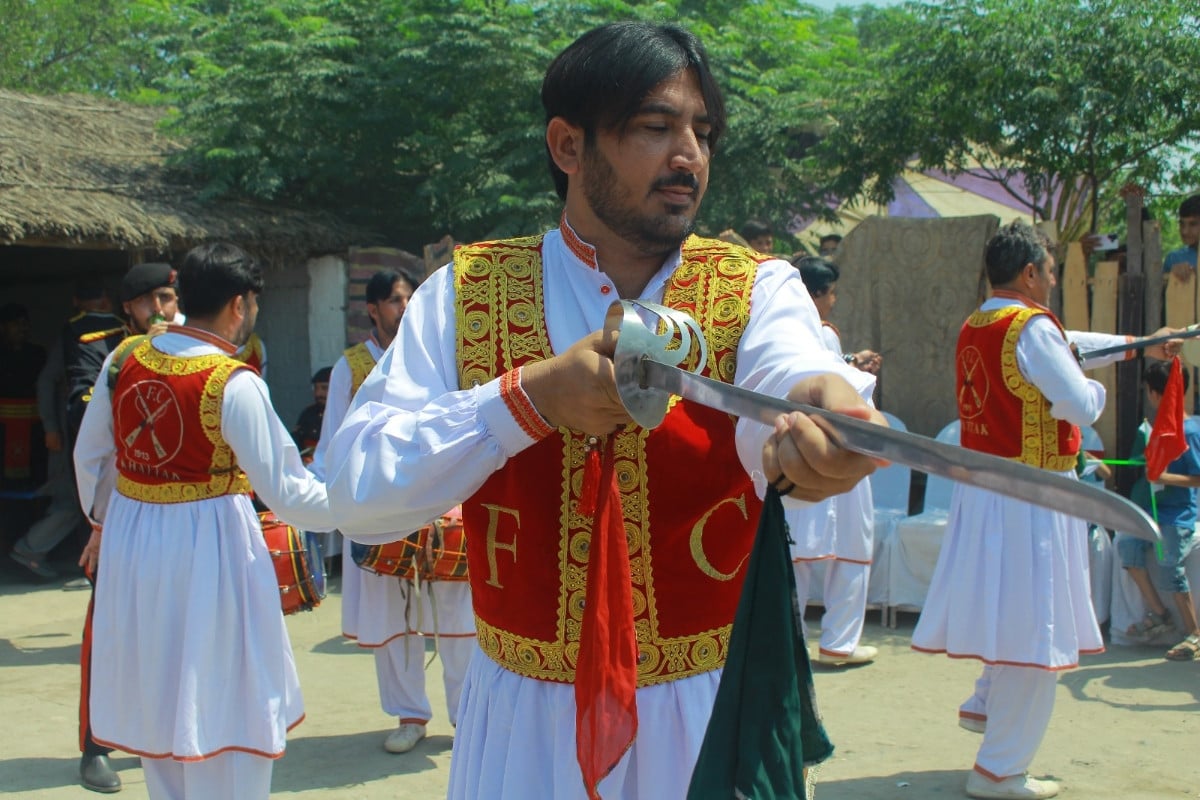 Pakistani traditional dance was also a hallmark of the event. PHOTO: EXPRESS