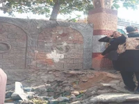 drone attack near government girls higher secondary school in pabini village swabi district photo express