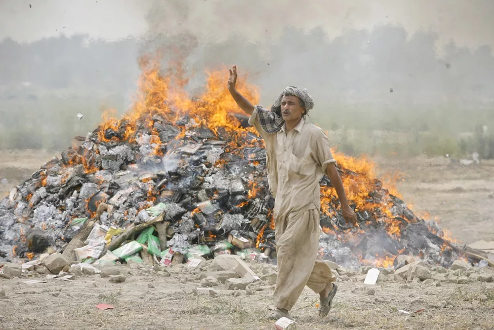 customs destroys contraband goods worth over rs3b