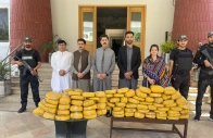 the authorities seized 300 kilograms of high quality hashish 2 5 kilograms of opium and various weapons from the suspects photo express
