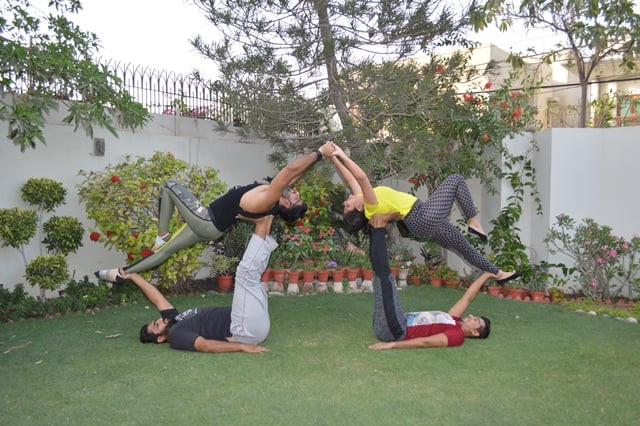 the team members all work nine to five jobs and spend six to eight hours a day practicing acroyoga photo courtesy syed faryab shah amp saad saeed the team members all work nine to five jobs and spend six to eight hours a day practicing acroyoga photo courtesy syed faryab shah amp saad saeed
