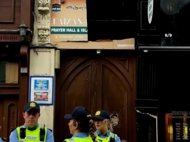 irish police said saeid khosroabadi 41 was arrested following an investigation into a blaze at the doorway of the faizan e madinah mosque on talbot street in dublin photo anadolu irish police said saeid khosroabadi 41 was arrested following an investigation into a blaze at the doorway of the faizan e madinah mosque on talbot street in dublin photo anadolu