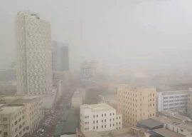monsoon system brings dust storms light drizzle to karachi