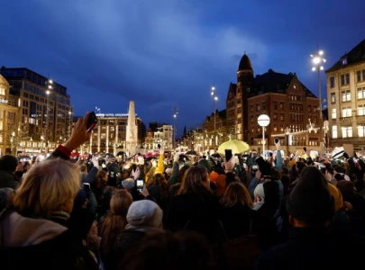 amsterdam crowd protests against discrimination after dutch far right win amsterdam crowd protests against discrimination after dutch far right win