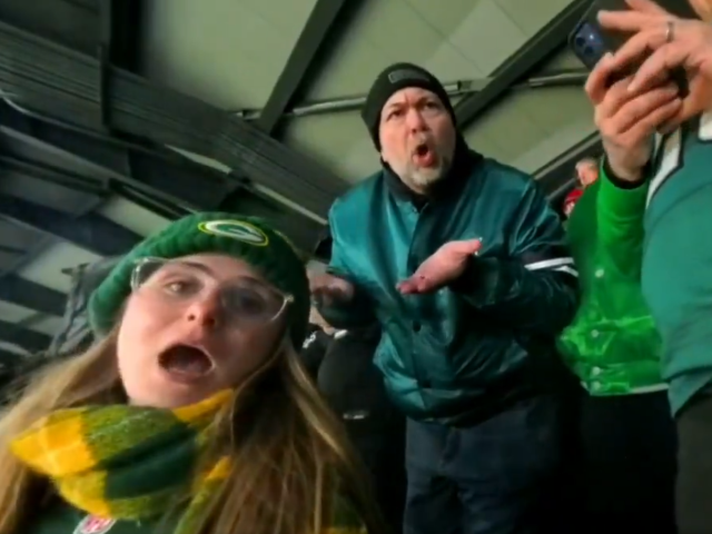 eagles fan claims packers supporter provoked him before viral outburst during playoff game