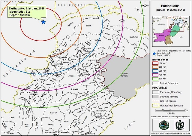 earthquake map