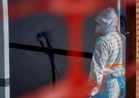 a health worker is dressed up in personal protective equipment ppe at the evangelical medical center one of the facilities at the forefront of the response to the ebola outbreak as agencies intensify efforts to contain a new ebola outbreak caused by the bundibugyo virus strain in bunia ituri province democratic republic of congo may 31 2026 reuters