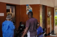 people at bunia general referral hospital following confirmation of an ebola outbreak involving the bundibugyo strain in the ituri province democratic republic of congo on may 16 2026 photo reuters