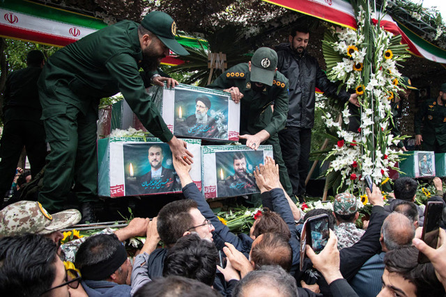 a picture of the late iranian president ebrahim raisi is seen on his coffin during a funeral ceremony held in tabriz east azerbaijan province iran may 21 photo reuters a picture of the late iranian president ebrahim raisi is seen on his coffin during a funeral ceremony held in tabriz east azerbaijan province iran may 21 photo reuters