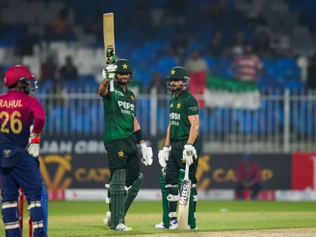 hasan nawaz celebrates his half century against uae in the tri nation t20i series photo emirates cricket board hasan nawaz celebrates his half century against uae in the tri nation t20i series photo emirates cricket board