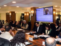 the economic coordination committee ecc chaired remotely by finance minister aurangzeb photo x