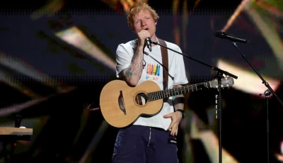 ed sheeran performs during the second day of the iheartradio music festival at t mobile arena in las vegas nevada u s september 20 2025 photo reuters