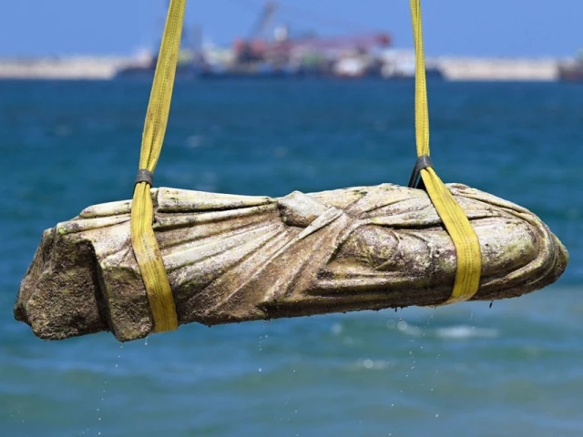 egypt on thursday unveiled parts of a sunken city submerged beneath waters photo afp egypt on thursday unveiled parts of a sunken city submerged beneath waters photo afp