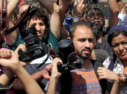egyptian journalists stage sit in over detention of six reporters egyptian journalists stage sit in over detention of six reporters