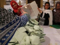 election officials count ballots after polls closed during the general election in islamabad july 25 2018 photo reuters file