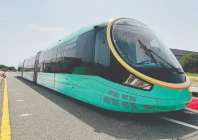 pakistan s first super autonomous rapid transit sart electric train undergoes a successful trial run from ali town to muslim town marking a new chapter in eco friendly urban commute photo nni