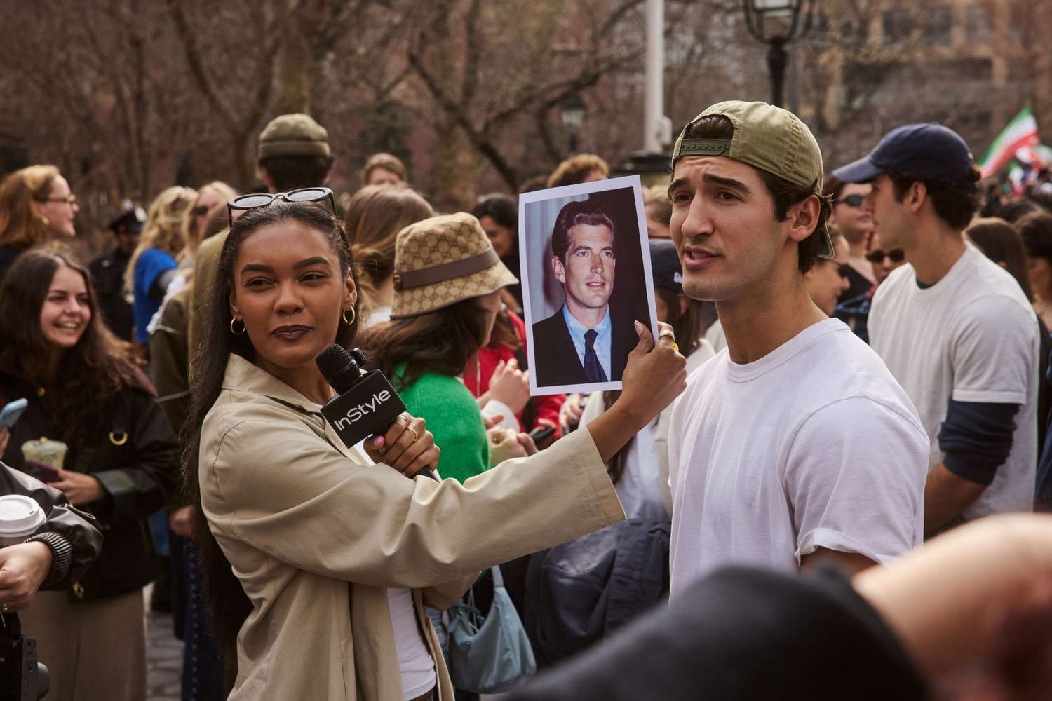 JFK Jr. lookalike contest attracts large crowd in New York’s Washington Square Park