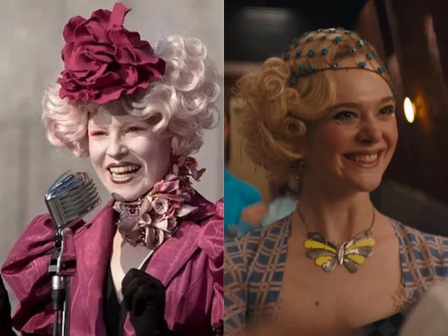elizabeth banks hails elle fanning as perfect young effie in hunger games prequel