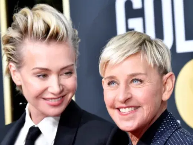 ellen degeneres almost unrecognizable in brunette look at uk pub with wife portia de rossi