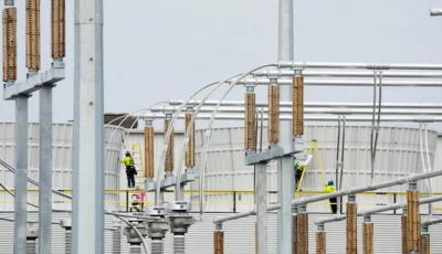 workers at elon musk s xai facility which houses a large supercomputer known as colossus used for artificial intelligence ai data processing in memphis tennessee u s september 11 2025 photo reuters