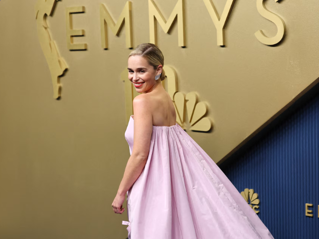 Emilia Clarke at the Emmys. PHOTO: Reuters