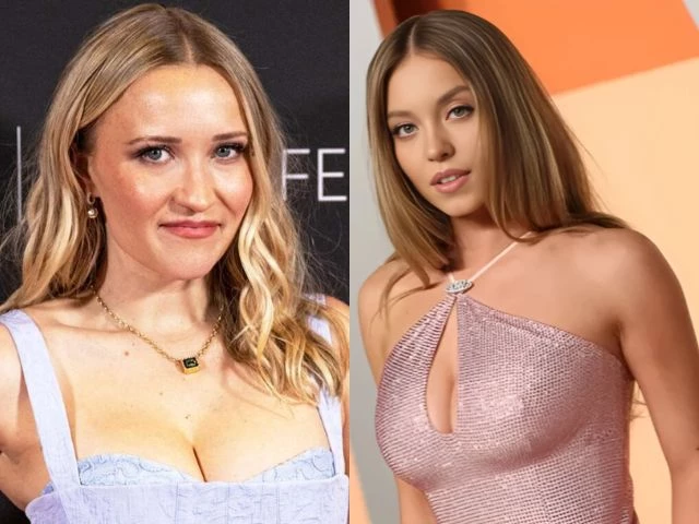 emily osment fans the flames by liking a post shading sydney sweeney s film