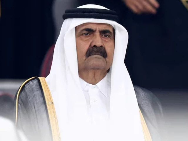 sheikh hamad bin khalifa al thani during the opening ceremony of the gulf cup khalifa international stadium doha qatar november 26 2019 photo reuters sheikh hamad bin khalifa al thani during the opening ceremony of the gulf cup khalifa international stadium doha qatar november 26 2019 photo reuters
