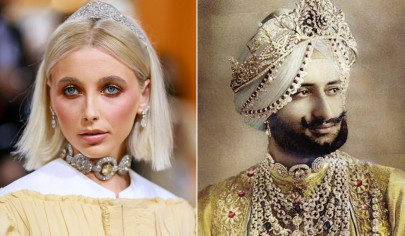 emma chamberlain wears maharaja of patiala s diamond choker at the met gala irks fans emma chamberlain wears maharaja of patiala s diamond choker at the met gala irks fans