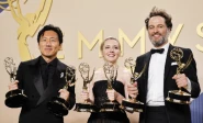 hiro murai winner of the outstanding directing for a comedy series award for widow s bay katie dippold winner of the outstanding writing for a comedy series award for widow s bay and matthew rhys winner of the outstanding lead actor in a comedy series award for widow s bay and winner of the outstanding lead actor in a limited or anthology series or movie award for the beast in me pose with their awards during the 78th primetime emmy awards in los angeles california u s september 14 2026 photi reuters hiro murai winner of the outstanding directing for a comedy series award for widow s bay katie dippold winner of the outstanding writing for a comedy series award for widow s bay and matthew rhys winner of the outstanding lead actor in a comedy series award for widow s bay and winner of the outstanding lead actor in a limited or anthology series or movie award for the beast in me pose with their awards during the 78th primetime emmy awards in los angeles california u s september 14 2026 photi reuters