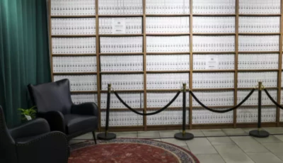 roughly 3 5 million pages of the epstein files were bound in 3 437 volumes for the exhibition angela weiss afp