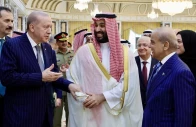 turkish president recep tayyip erdo an saudi crown prince mohammed bin salman and prime minister shehbaz sharif in makkah saudi arabia on august 7 2026 photo x