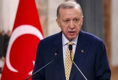 turkey s president recep tayyip erdogan speaks during a joint statement to the media in baghdad iraq april 22 2024 photo reuters