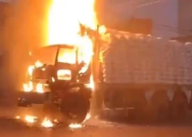 motorcyclist killed by speeding truck in karachi motorcyclist killed by speeding truck in karachi