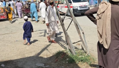 south waziristan blast near police van in wana bazaar
