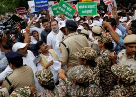 rahul gandhi among opposition leaders detained during protest against india election panel