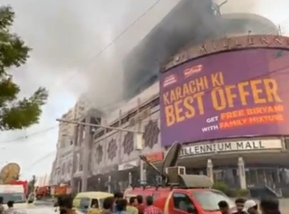 fire at karachi s millennium mall brought under control fire at karachi s millennium mall brought under control