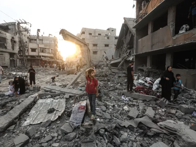 israel intensified its assault on northern gaza after issuing forced evacuation orders khames alrefi anadolu israel intensified its assault on northern gaza after issuing forced evacuation orders khames alrefi anadolu