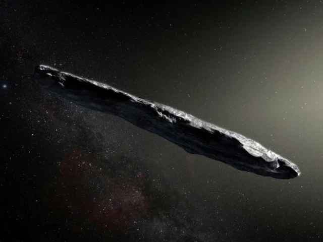 An artist's impression of 'Oumuamua, the first known visitor from the stars to our Solar System (M. Kornmesser) M. Kornmesser/EUROPEAN SOUTHERN OBSERVATORY/AFP