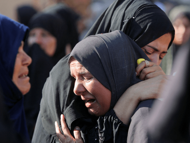 Mourners react during the funeral of Palestinians, who, according to Gaza’s health ministry, were killed in an overnight Israeli strike on a tent, at Nasser Hospital in Khan Younis, southern Gaza Strip on July 3, 2025. —Reuters