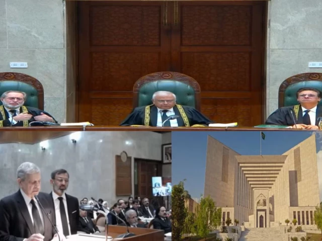 barrister hamid khan addresses constitutional bench including justice amin ud din khan justice jamal khan mandokhail justice muhammad ali mazhar source supreme court of pakistan proceedings