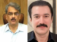 this collage shows ppp s faisal rathore and ajk prime minister chaudhry anwarul haq this collage shows ppp s faisal rathore and ajk prime minister chaudhry anwarul haq