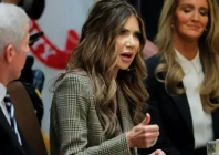 us homeland security secretary kristi noem speaks during a cabinet meeting with us president donald trump at the white house in washington dc us on december 2 reuters