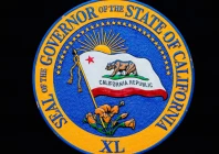 the seal of the governor of the state of california is displayed on a podium prepared for governor gavin newsom ahead of his expected press conference in san diego california u s february 2 2026 reuters