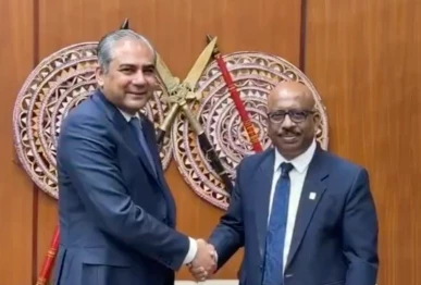 interior minister meets lankan sports minister