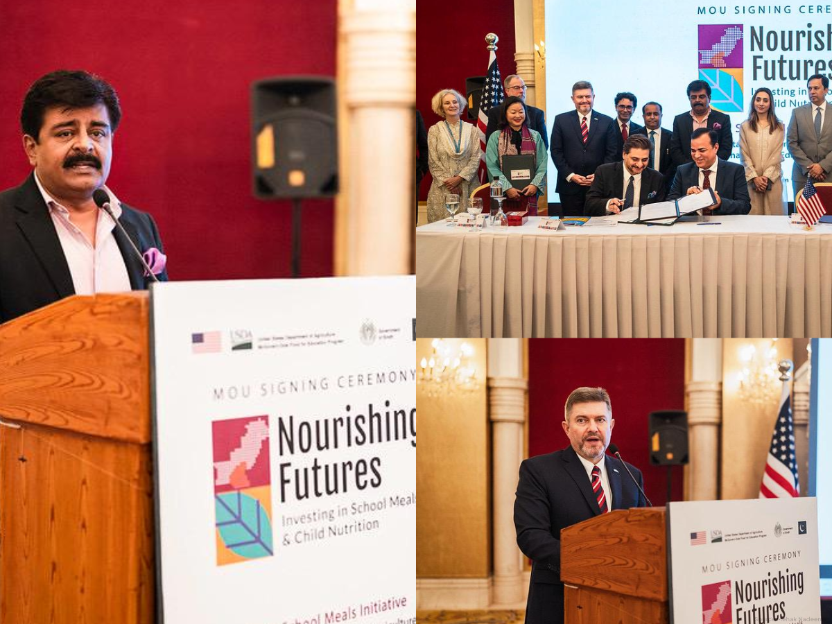 The Government of Sindh and the United States Department of Agriculture (USDA) on Monday launched the Sindh School Meals Programme in Karachi on February 19, 2026.