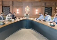 interior minister mohsin naqvi chairs a high level meeting on law and order and public services with senior officials in islamabad on march 13 2026