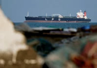 an lpg gas tanker at anchor as traffic is down in the strait of hormuz amid the u s  israeli conflict with iran in shinas oman march 11 2026 reuters